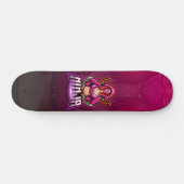 Ninja Sword Girl Echo Paars Persoonlijk Skateboard (Horizontaal)