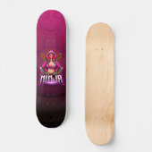 Ninja Sword Girl Echo Paars Persoonlijk Skateboard (Voorkant)