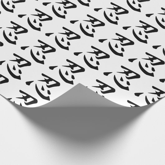 Ninja Symbol Cadeaupapier (Hoek)