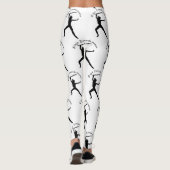 Ninja Szwaardvrouw Silhouette Thunder_Cove Leggings (Achterkant)