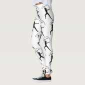 Ninja Szwaardvrouw Silhouette Thunder_Cove Leggings (Links)