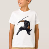 Ninja T-shirt voor jongens. Geweldige verjaardag o (Voorkant)