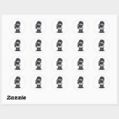 NInja Team Ronde Sticker (Vel)