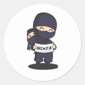 NInja Team Ronde Sticker (Voorkant)