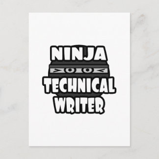 Ninja technisch schrijver briefkaart