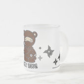 Ninja Teddy! Met Shurikens-Mok Matglas Koffiemok (Voorkant rechts)