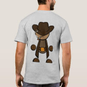 Ninja tegen Pirate? Cowboy. T-shirt (Achterkant)