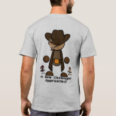 Ninja tegen Pirate tegen Cowboy? T-shirt (Achterkant)