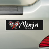ninja tennis bumper sticker (Op auto)