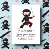 Ninja themed Birthday Party Kaart