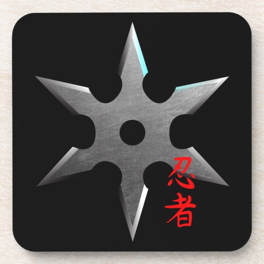 Ninja Throwing Star Bier Onderzetter (Voorkant)