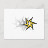 Ninja Throwing Star Briefkaart (Voorkant)