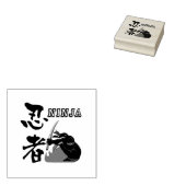 Ninja - Time to go to battle- Rubberstempel (Gestempeld)