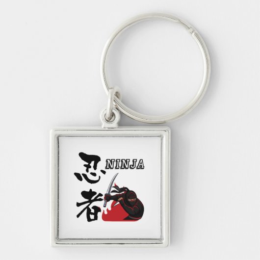 Ninja - Time to go to battle- Sleutelhanger (Voorkant)