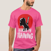 Ninja Training Grappig Trainen Karate T-shirt (Voorkant)