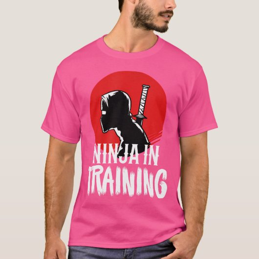 Ninja Training Grappig Trainen Karate T-shirt (Voorkant)