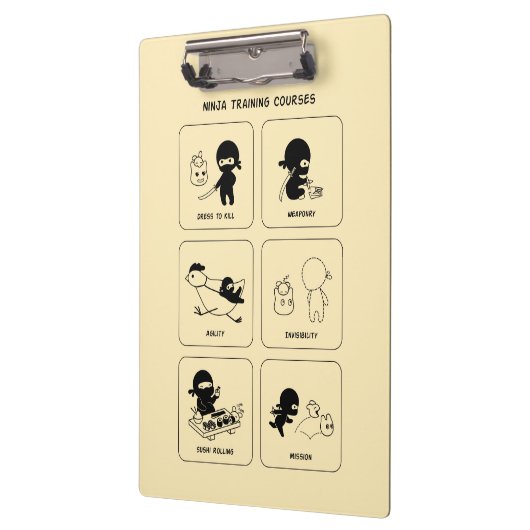 Ninja-trainingscursussen, aangepaste kleur klembord (Links)
