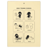 Ninja-trainingscursussen, aangepaste kleur klembord (Achterkant)