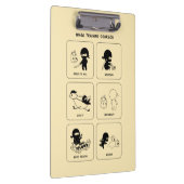 Ninja-trainingscursussen, aangepaste kleur klembord (Rechts)