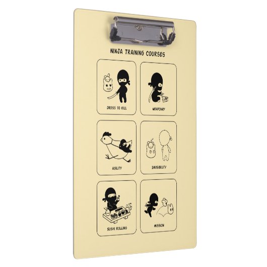 Ninja-trainingscursussen, aangepaste kleur klembord (Rechts)