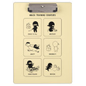 Ninja-trainingscursussen, aangepaste kleur klembord (Voorkant)