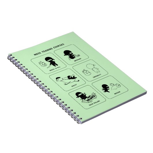 Ninja-trainingscursussen, aangepaste kleur notitieboek (Rechterzijde)