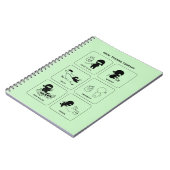 Ninja-trainingscursussen, aangepaste kleur notitieboek (Linkerzijde)