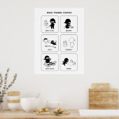 Ninja-trainingscursussen, aangepaste kleur poster (Keuken)