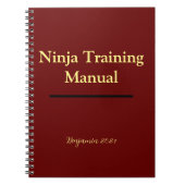 Ninja Trainingshandleiding Notitieboek Persoonlijk (Voorkant)