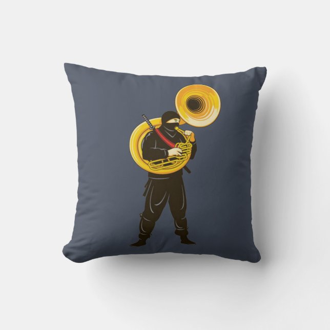 Ninja Trumpeter Kussen (Voorkant)