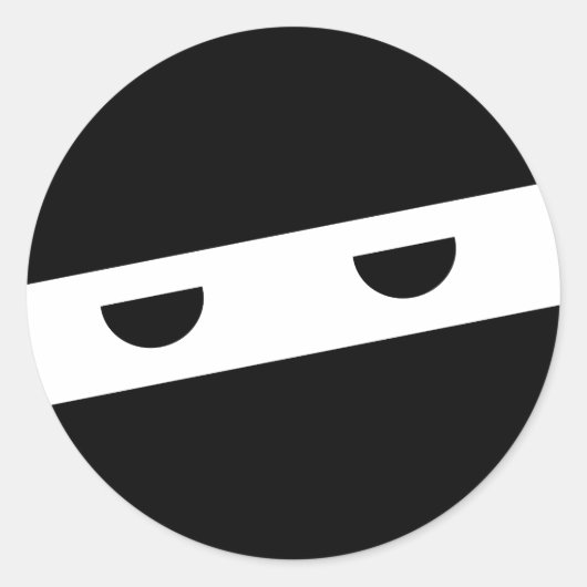 Ninja Tumbler Ronde Sticker (Voorkant)