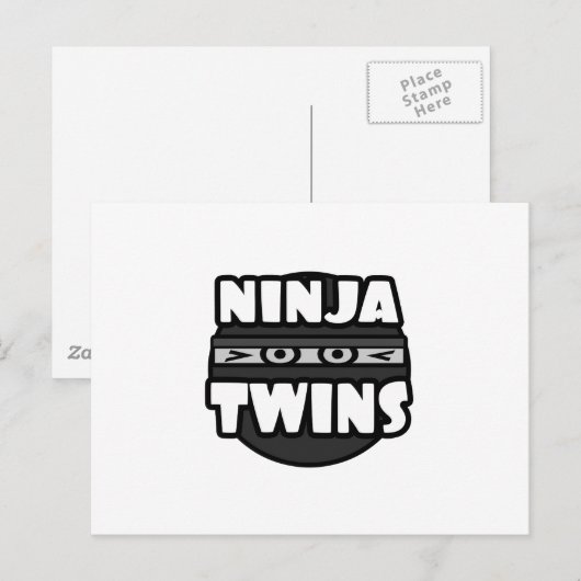 Ninja Twins Briefkaart (Voorkant / Achterkant)