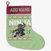 Ninja Ugly KerstSweater Grote Kerstsok (Voorkant)