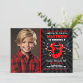 Ninja uitnodiging, Ninja verjaardag uitnodiging (Staand voorkant)