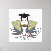 Ninja Ukiyo-e Art Canvas Afdruk (Voorkant)