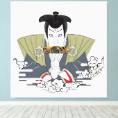 Ninja Ukiyo-e Art Canvas Afdruk (Insitu (Houten vloer))