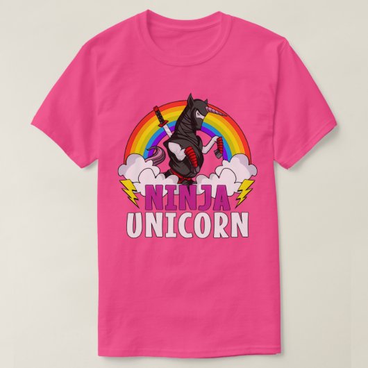 Ninja Unicorn Samurai T-shirt (Design voorkant)