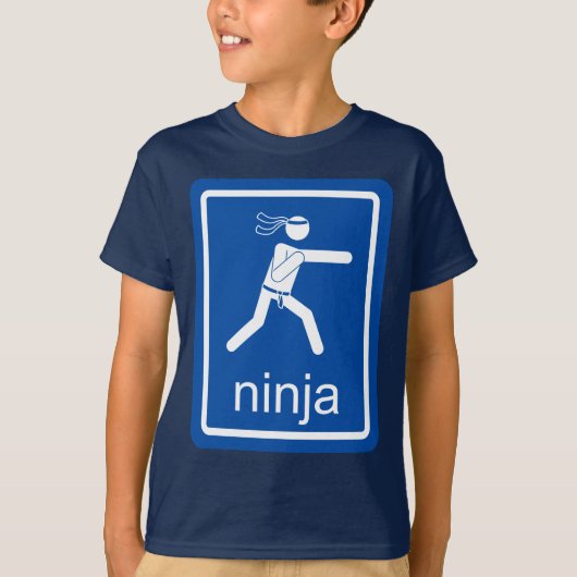 ninja universeel teken. t-shirt (Voorkant)