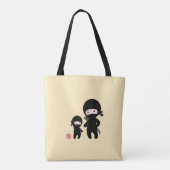 Ninja Vader en Kind Tote Bag (Achterkant)