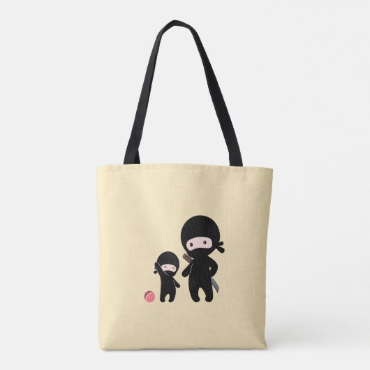 Ninja Vader en Kind Tote Bag (Achterkant)