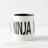 "Ninja Vanish" Tweekleurige Koffiemok (Voorkant links)