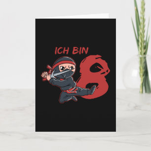 Ninja Vechters Ben Ik 8 Jaar Kaart