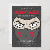 Ninja verjaardag kaart (Voorkant)