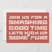 Ninja Verjaardagsfeest, Jongens 6e Verjaardag Kaart (Achterkant)