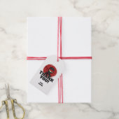 Ninja verjaardagsfeestje cadeaulabel (Met Touw)