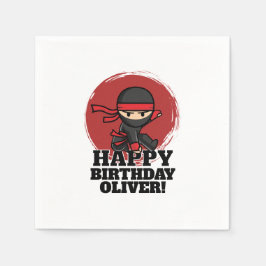 Ninja verjaardagsfeestje servet
