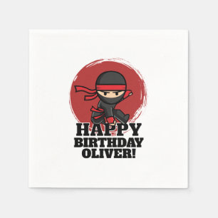 Ninja verjaardagsfeestje servet
