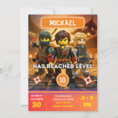 Ninja-verjaardagsuitnodiging Kaart (Voorkant)