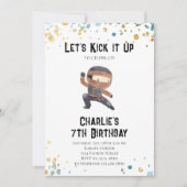 Ninja-verjaardagsuitnodiging - Ninja-feestje Kaart (Voorkant)