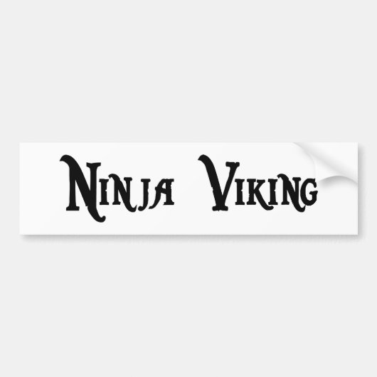 Ninja Viking Bumpersticker (Voorkant)